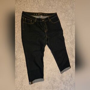 EUC Jennifer Lopez Capris Dark Denim Sz 16